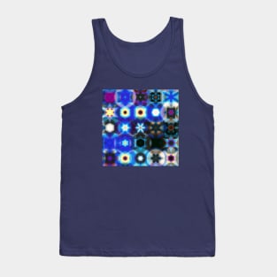 Colorful Stars, Snowflakes and Lights Tank Top